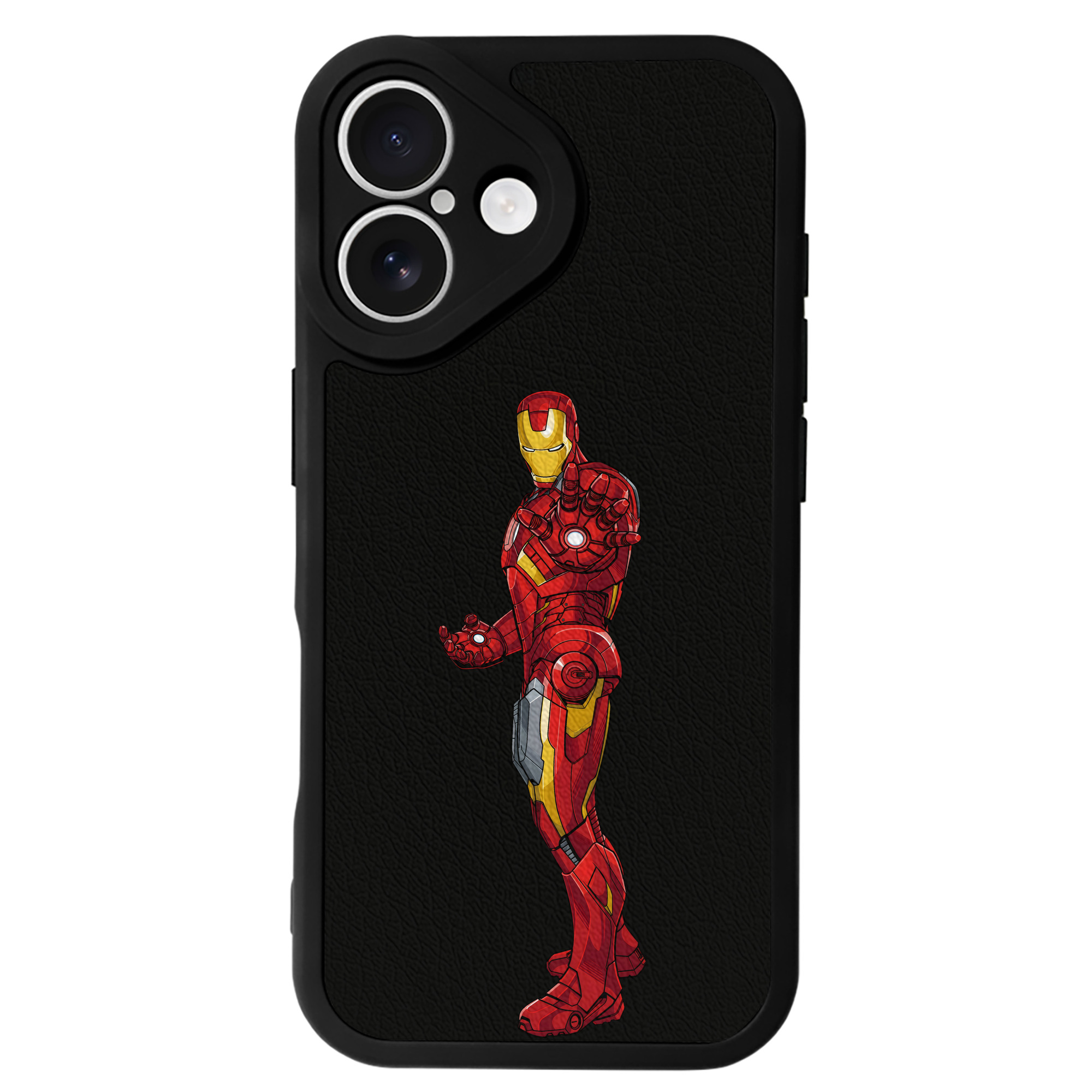 （画像用） アベンジャーズ The Avengers 【iPhone 16シリーズ対応】シリコンスマホケース（レザー調） 材質：シリコン